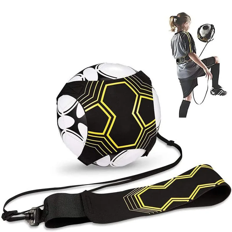 Adjustable Football Kick Trainer Soccer Ball Solo Practice Training Equipment Soccer Trainer Elastic Belt Sports Assistance New