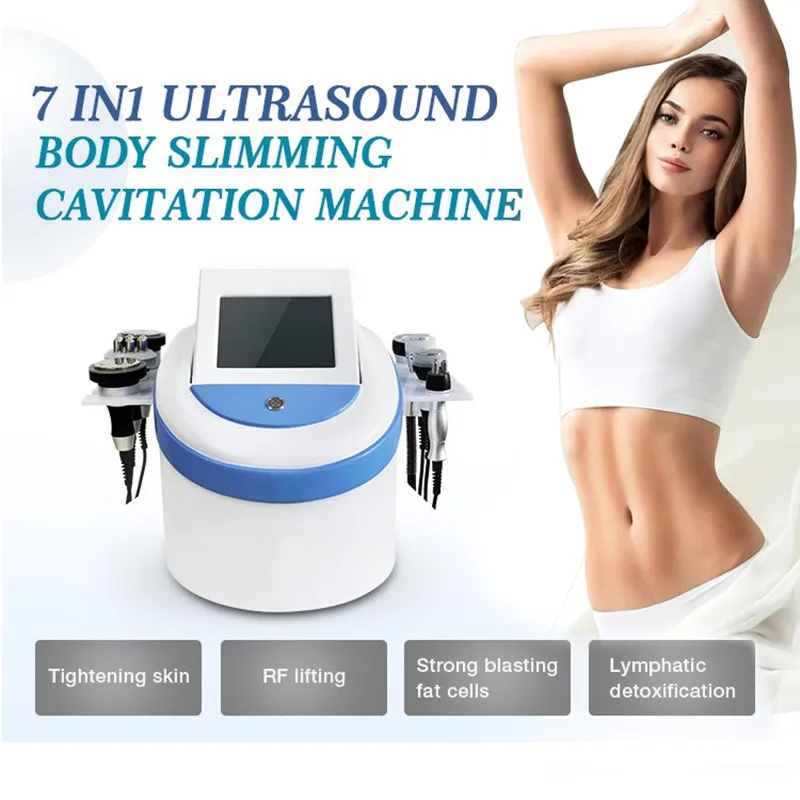 

80K Cavitation Machine 7 in 1 Vacuum Laser Radio Frequency RF Cavi Lipo Slimming Ultrasonic Liposuction For Spa