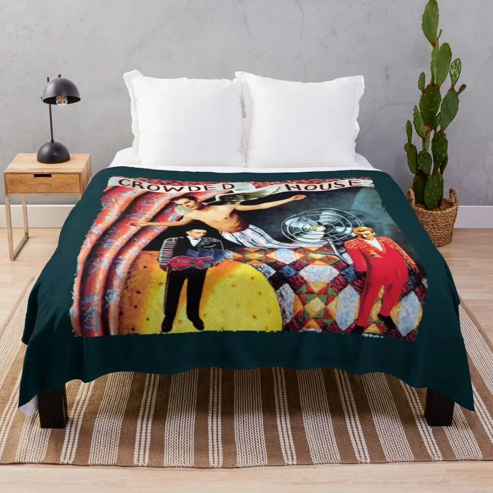

House of Crowded Throw Blanket Cozy Sofa Blanket for TV Watching Napping