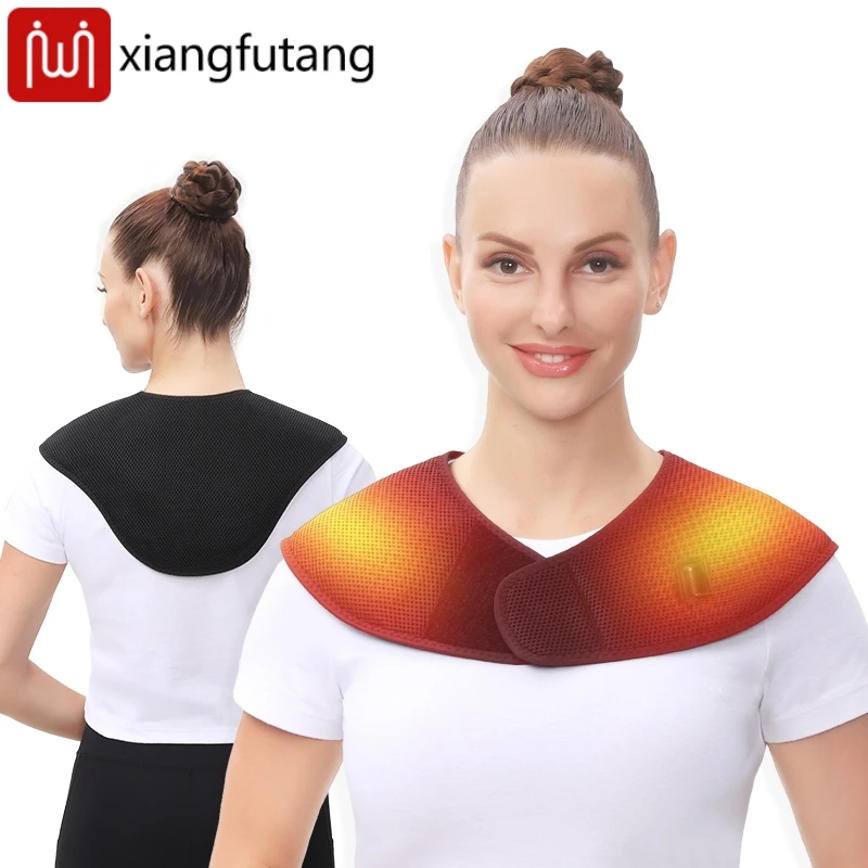

Electric Heating Shoulders Pad Three Gear Thermal Compress USB Heated Shawl Wrap for Back and Shoulder Pain Relief