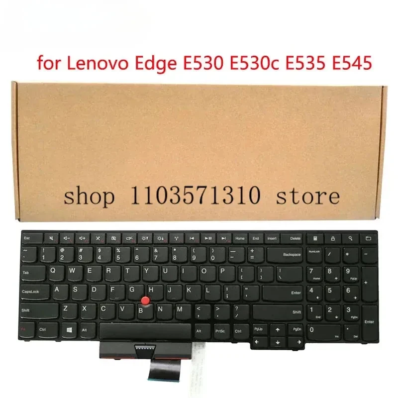 Laptop Replacement Notebook US Keyboard for Lenovo ThinkPad Edge E530 E530c E535 E545 No Backlight JM