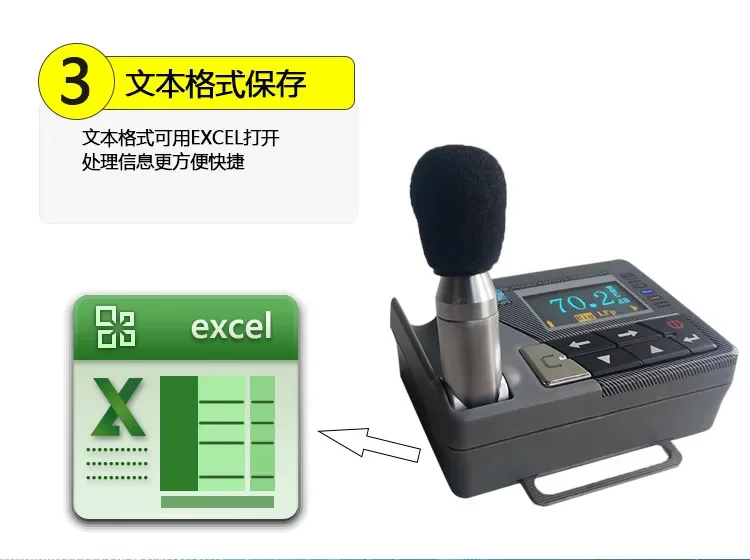 ASV5910+-1 Personal Decibel Meter Audio Hearing Dosimeter Data Logging