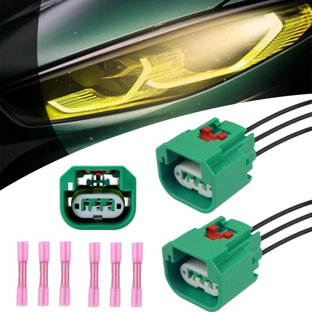 Wiring Pigtail Headlight Harness OEM Specification Precision Fit Plastic Construction 10*15*1cm For Headlight Repair