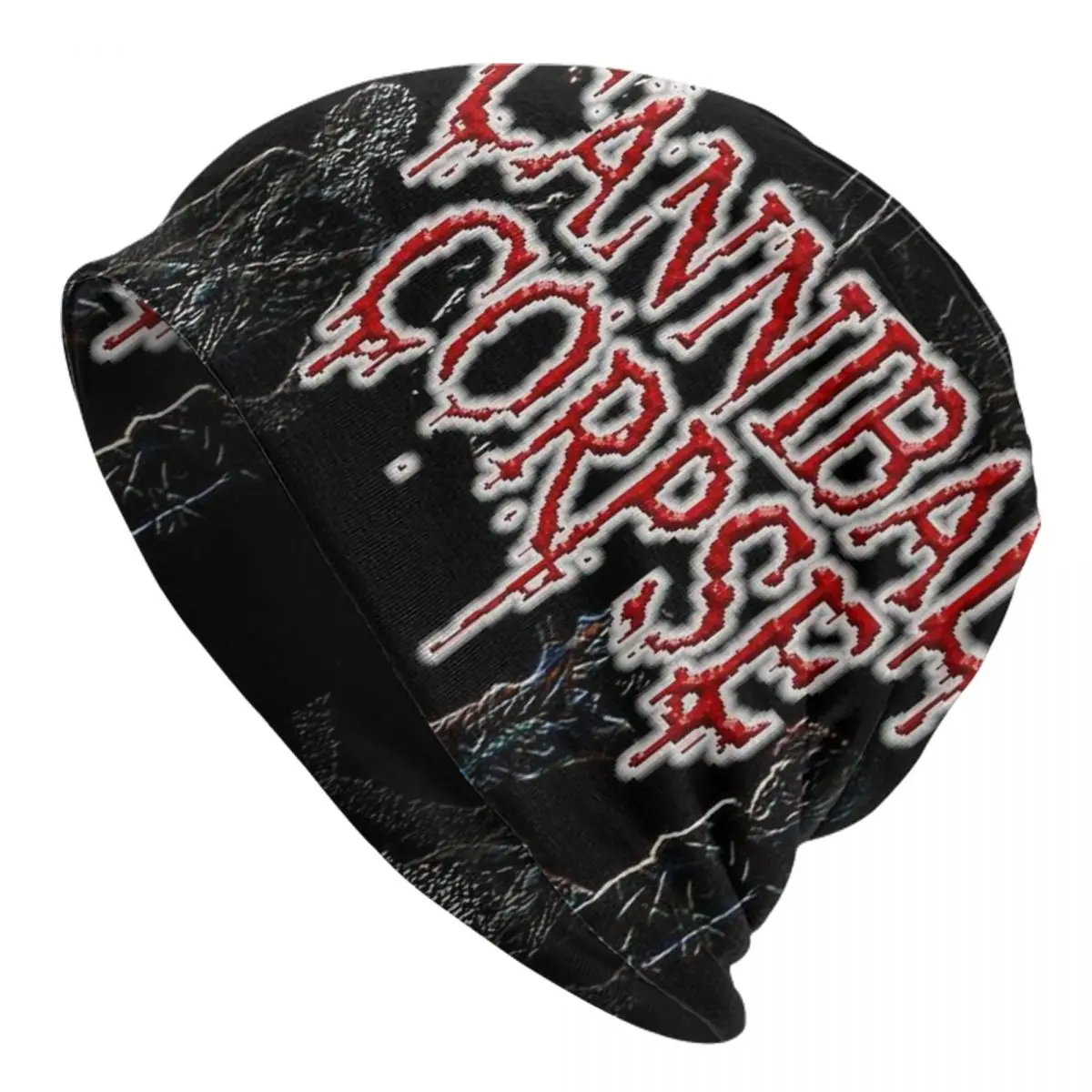 Cannibal Corpse Metal Skateboard Warm Knitted Cap Hip Hop Bonnet Hat Autumn Winter Outdoor Beanies Hats for Men Women Adult