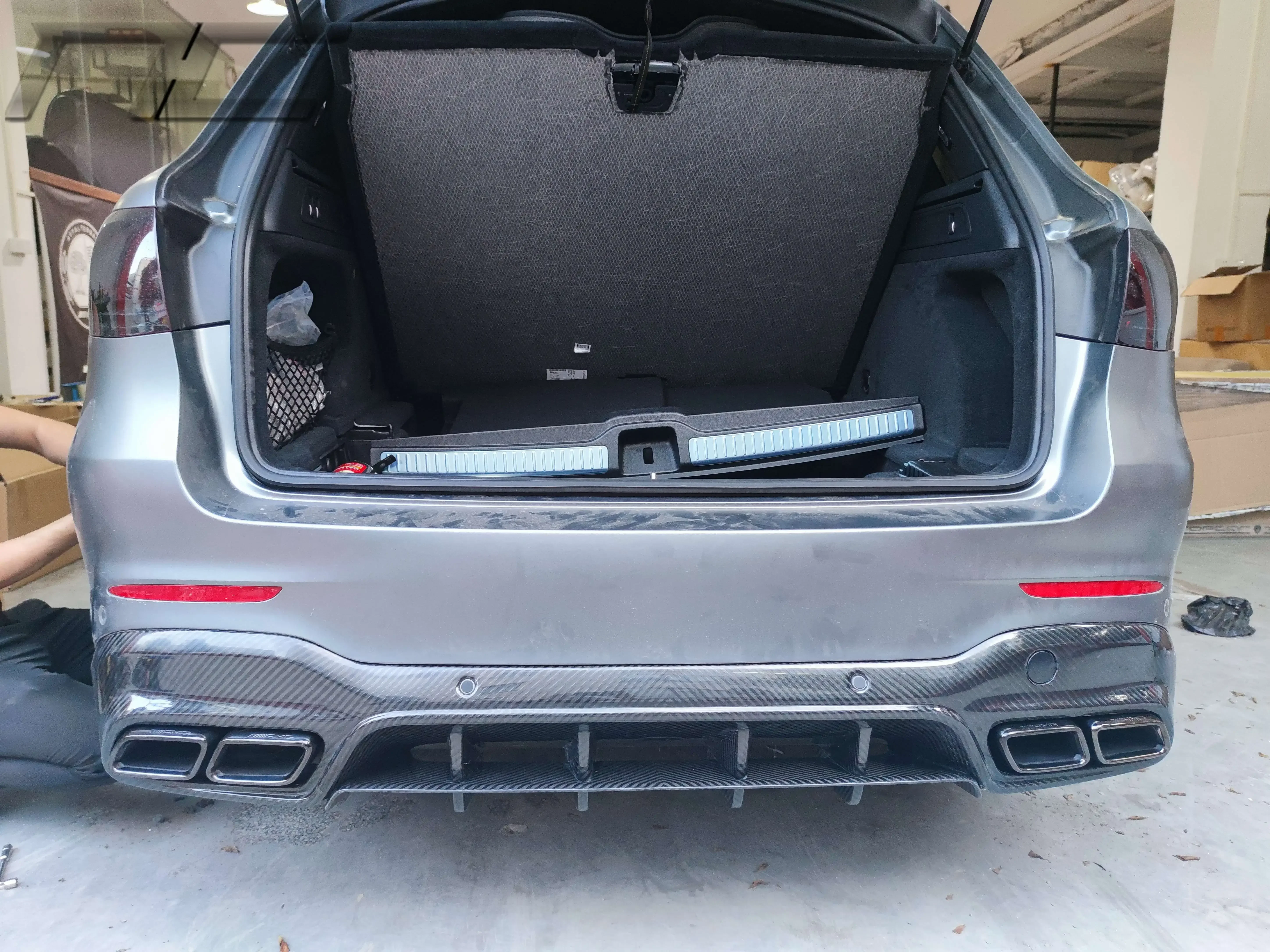 2015-2019 GLC Briljante Kwaliteit TopCa Stijl Koolstofvezel Diffuser Voor Mercedes GLC GLC63 X253 W253