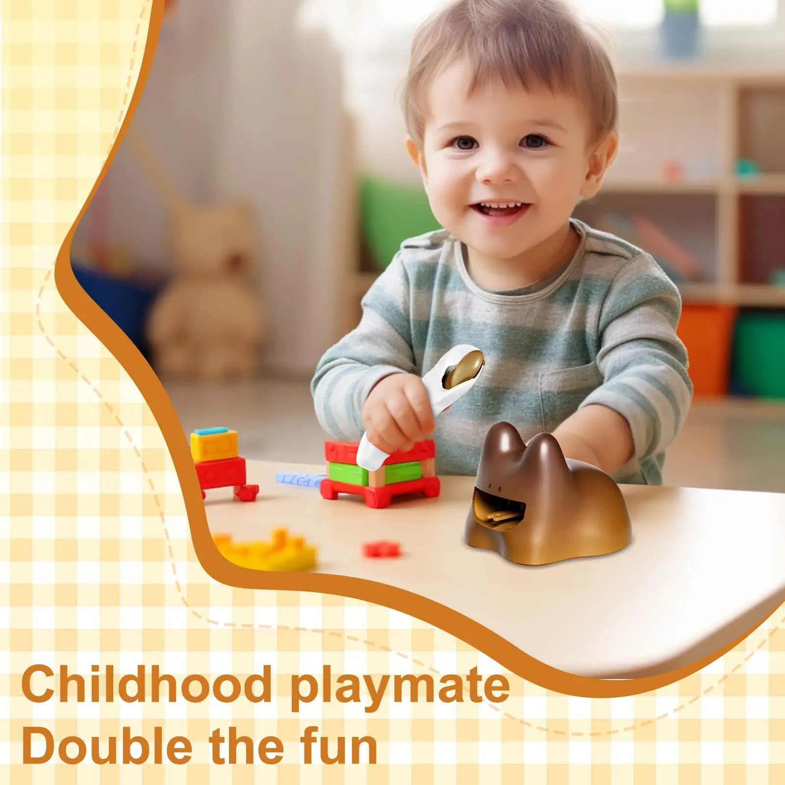 新しいフードフィーディングリトルベア弁当フードプラッターランチボックスプディングフィーディングトイプディングセットオーナメントモデル子供女の子向け