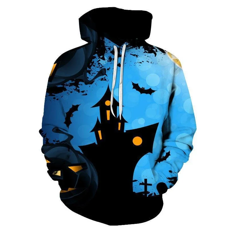 

Halloween Horror Pumpkin Head 3D Printed Hoodie Street Hoodie Pullover Men's Halloween Pumpkin Pattern Streetwear Sweatshirt Top