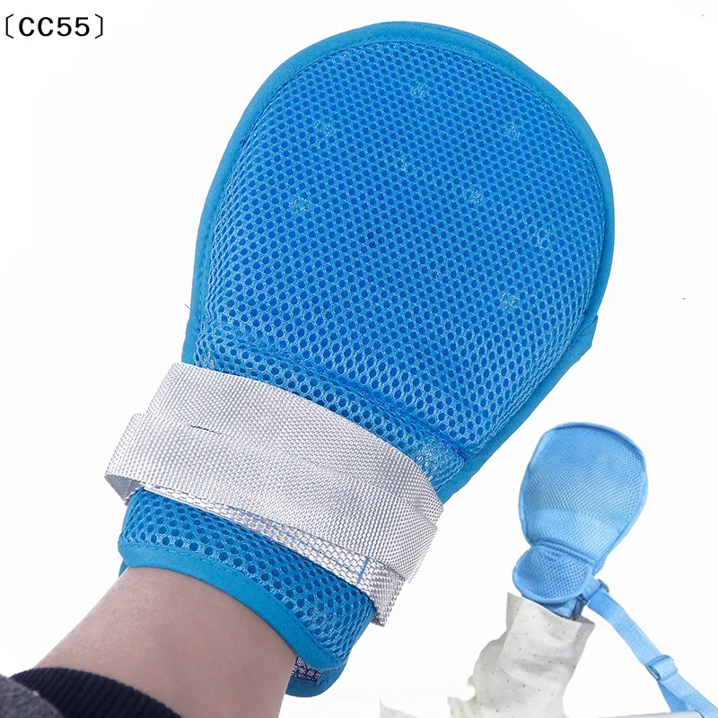 Picture 6: 1 Pcs Medical Restraint Glove Detachable Bedridden Patient Anti Fall Hand Constraint Protector Anti Scratch Fixed Glove〔CC55〕