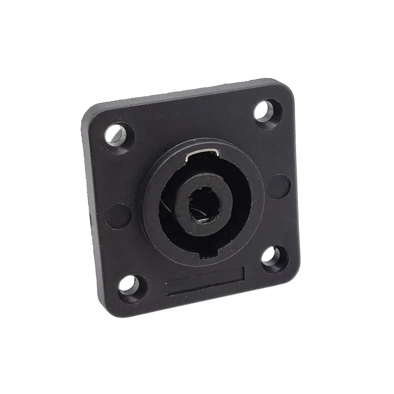 4 Pole Speakon Female Audio Connector Socket 4-Core Round Base 4 Pin for Professional Audio Equipment
