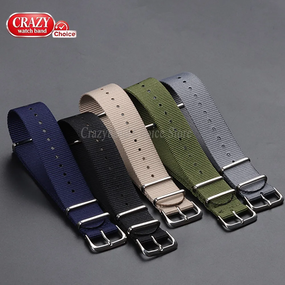 14mm 16mm 18mm 20mm 22mm 24mm Nylon Canvas Militär-Uhrenarmband Universelles Geflochtenes Schlaufenband Armband für Damen und Herren Weiches Armband Schwarz – Detail 10