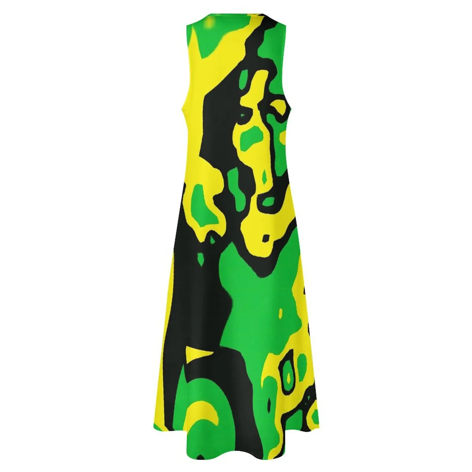 Jamaica Flag Dress Summer Colors of Jamaica Art Streetwear Casual Long Dresses Women Vintage Maxi Dress Gift Idea