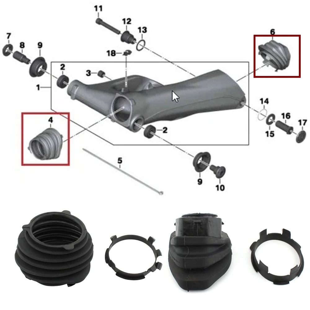 Motorcycle Drivetrain Gaskets Seals Transmission Shaft Sleeve Boot Drive Cover for BMW R1200 RT GS R1250 GS Advront and Back