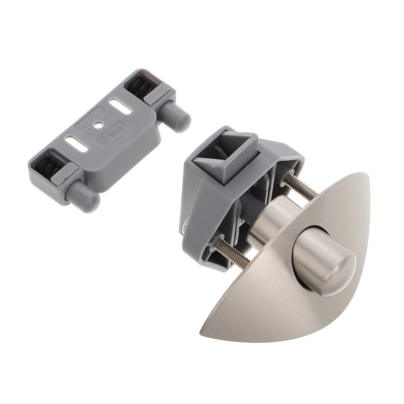Keyless Push Button Cabinet Latch Lock for Rv Camper Boat Aircraft Heavy Duty Metal Nylon Construction Easy Install Discreet