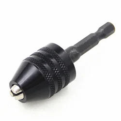 0.6-8mm Quick Change Hexagonal Handle Three Jaw Self Centering Twist Drill Chuck 6.35mm Electric Grinder Drill Chuck Tool