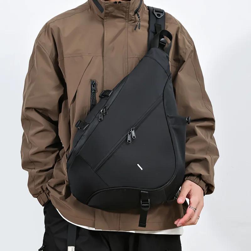 2024 Hip Hop Techwear Style Single Shoulder Crossbody Chest Bag Men Women Outdoor Sport Waterproof Motocycle Backpack