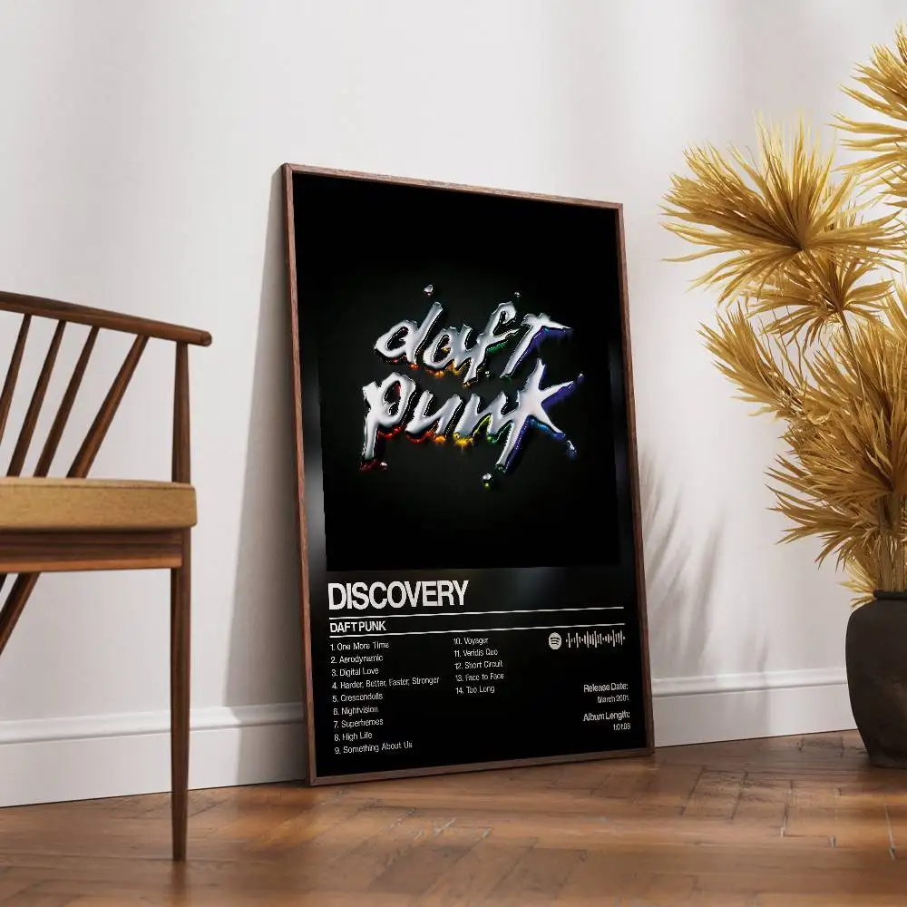 Daft Punk Discoverys Poster HD Print, Suitable for Home, Living Room Decoration, Bar, Cafe Hanging Painting