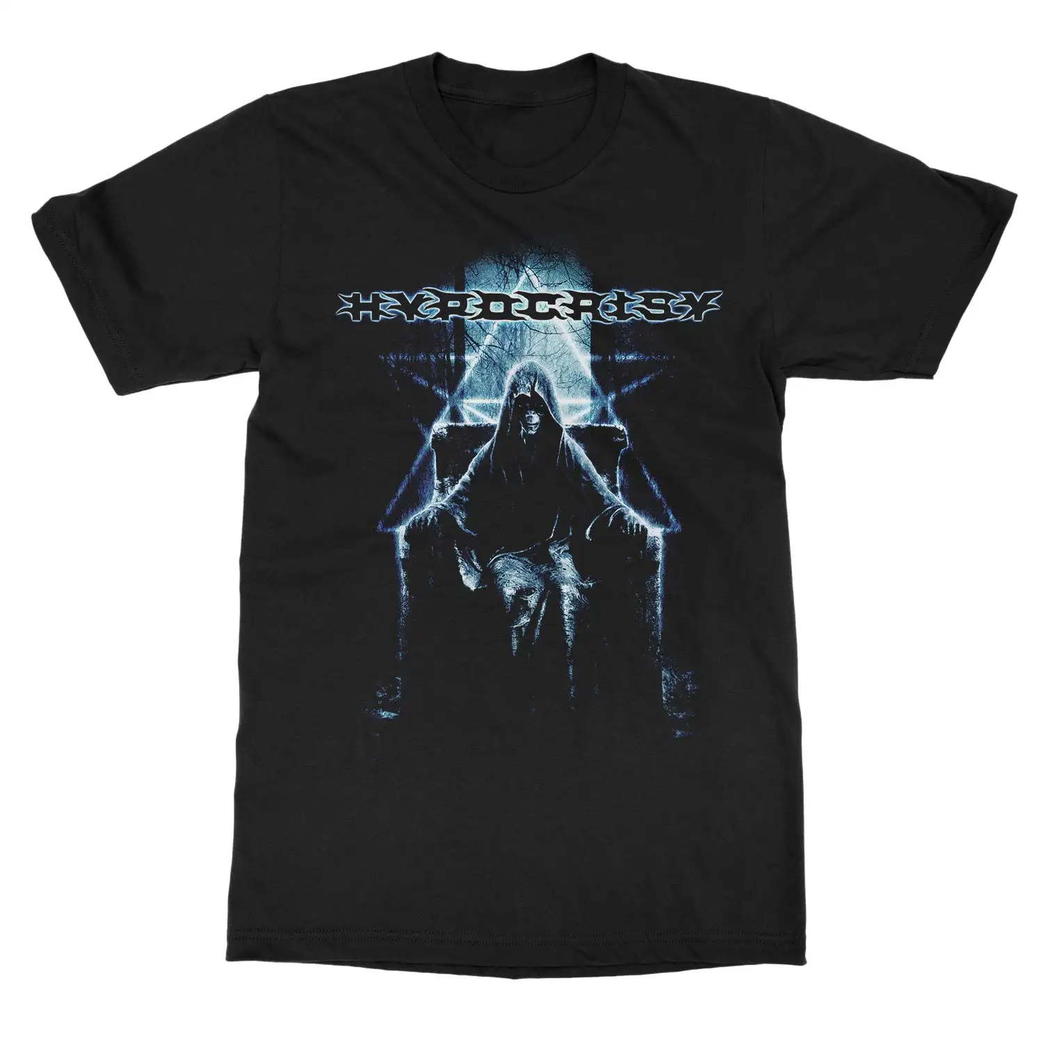 Hypocrisy Blue Alien Band T-Shirt 100% Cotton Graphic Tee Men Women Summer Streetwear Top