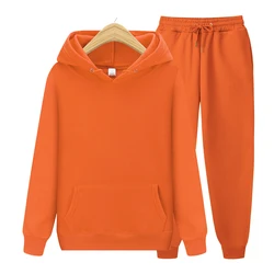 Ensemble sweat à capuche et pantalon pour hommes, sweat à capuche, pantalon de survêtement, coupe couvertes, pull Hip Hop, mode automne et hiver