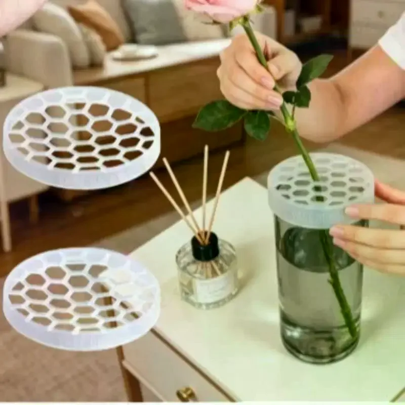 DIY Arrangement Holder Vase Grid Insert Reuseable Flower Arrangements Supplies Flower Arrangement Holder Plant Straw Fixation