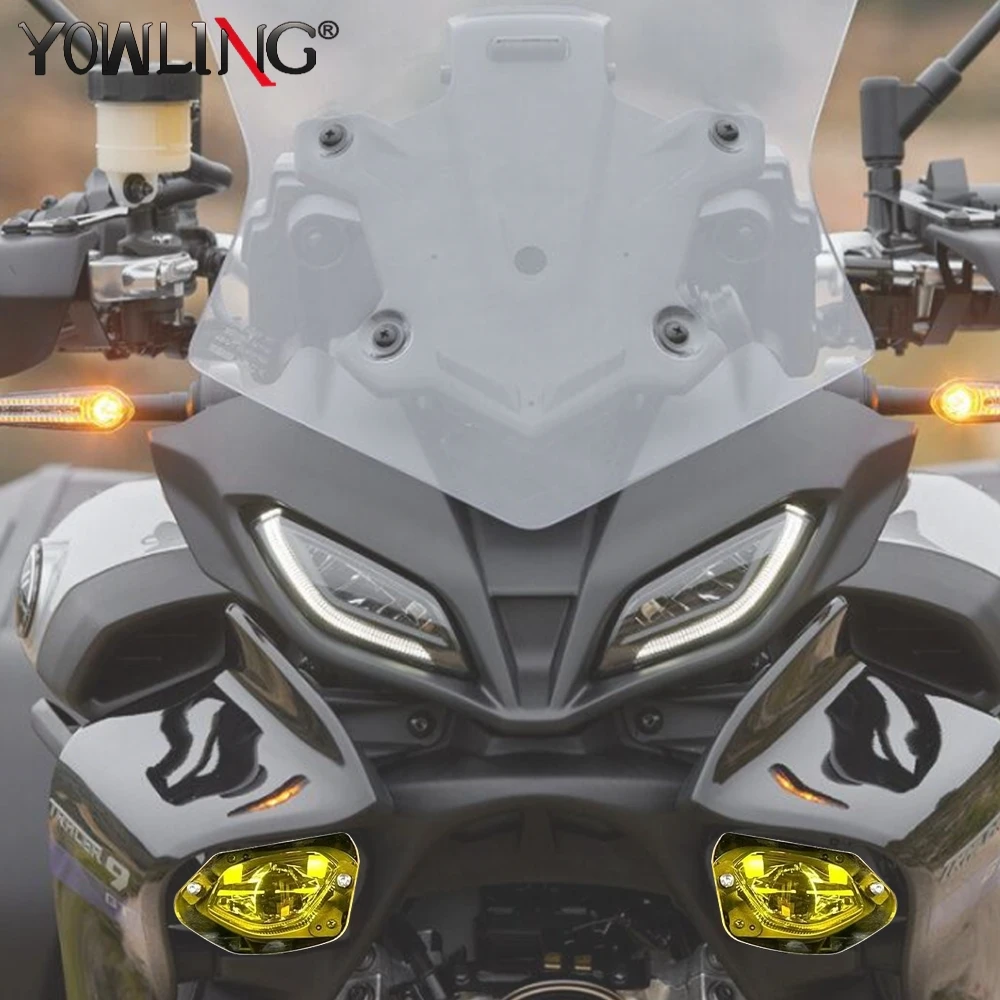 

For YAMAHA Tracer 900/9/GT 900GT 9GT Plus 9GT+ 2021-2023 2024 Motorcycle Headlamp Shield Guard Protector Headlight Screen Cover