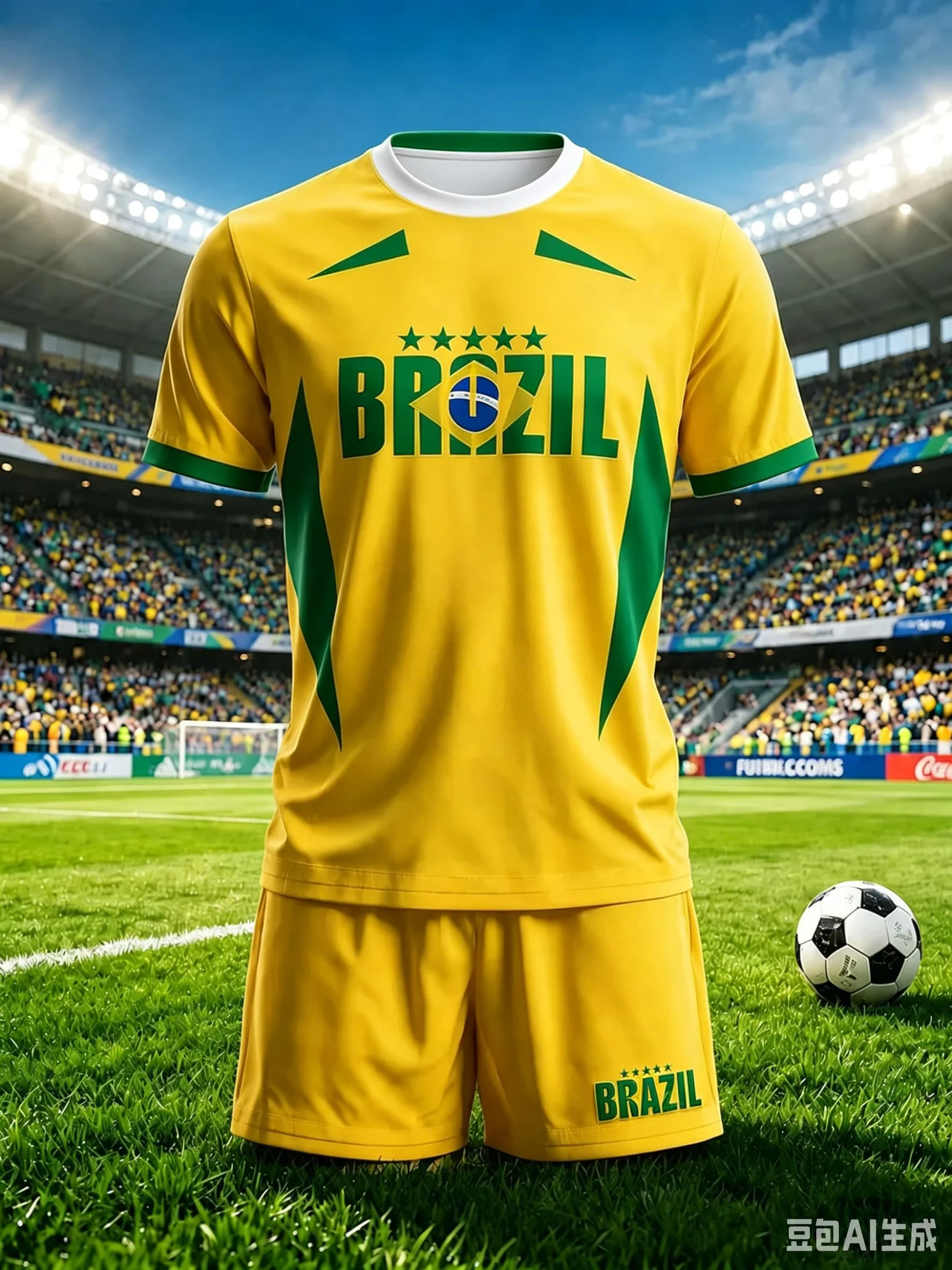 

2026 Men Brazil Soccer Jersey Set Quick Dry National Team Football Training Short Sleeve Shirt Shorts Sport Kit Football Fans