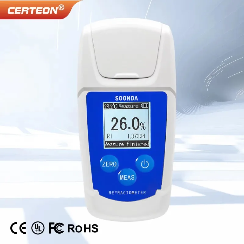 Portable H2O2 Meter Peroxide Concentration Tester Digital Refractometer 0-50% Analyzer ATC Chemical Liquid Testing Device