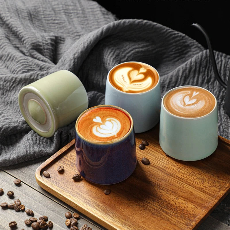 Ceramic Fidget Spinner Cup Espresso Cup Roller Toy Stress Relieving Sensory Desktop Toy Unique Creative Gift