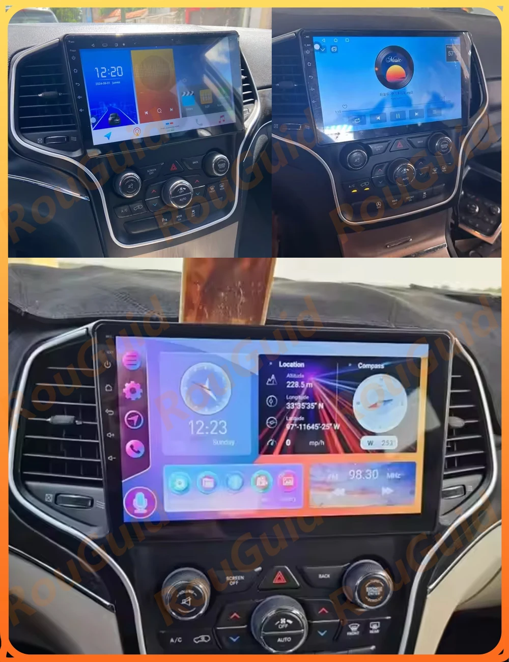 Android 16 Car Radio For Jeep Grand Cherokee WK2 2014 2015 2016 2017 2018 -2022 Carplay Video Multimedia Player BT Stereo Screen