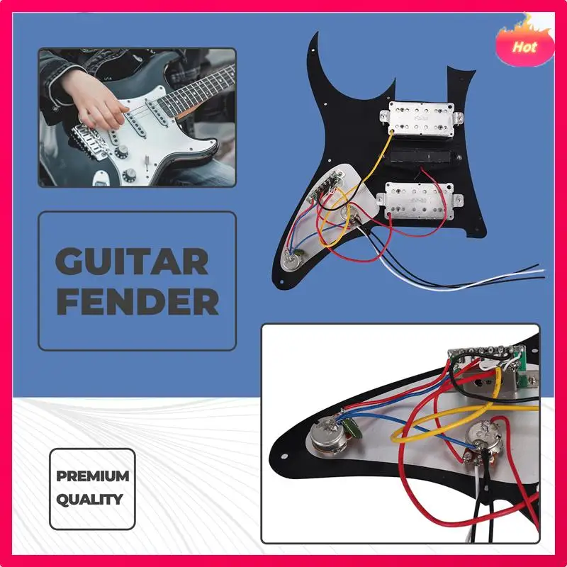 

Multi Guitar Pickup Wired Flat Pickguard Pickup Hsh Electric Guitar Pickup