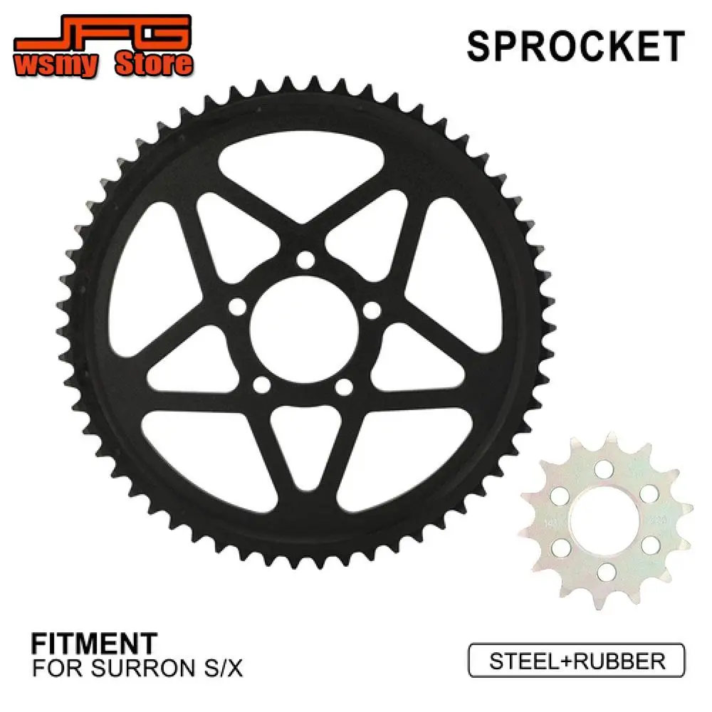 Front Rear Sprocket Motorcycles Accessories Transmission Chain Gear Set Primary Drive Sprocket For Sur Ron Light Bee S X E-Bike