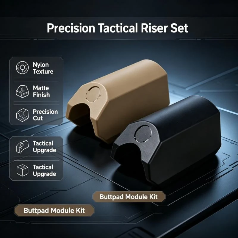 Quick Detach Nylon Accessory Ctr Style Buttpad Riser Shock Absorbing Cheek Rest For Hobby Diy Modification