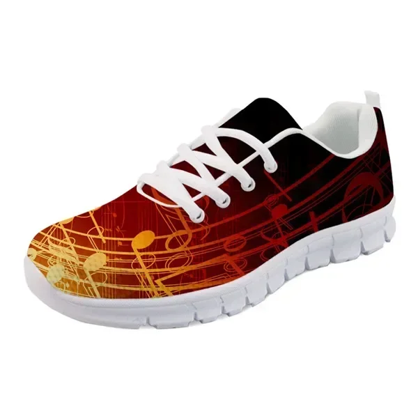 

Piano Keyboard Printed Casual Sneaker Shoes Men Breathable Man Flat Shoes Fashion Music Note Design Mesh Shoes Male