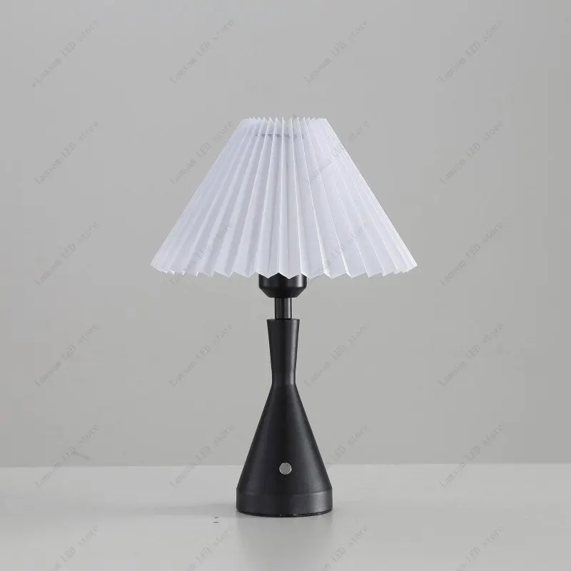 اللاسلكي LED مطوي مصباح المحمولة اللمس الاستشعار USB قابلة للشحن الزخرفية قاعدة معدنية مكتب ضوء لمبة قابلة للاستبدال القراءة الخفيفة