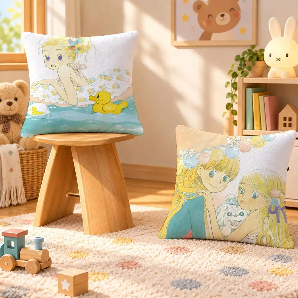 Anime Honey And Clover Romance Cushion Cover Personalized Soft Plush Pillow Living Room Home Sofa Bedroom Office Car Cushion