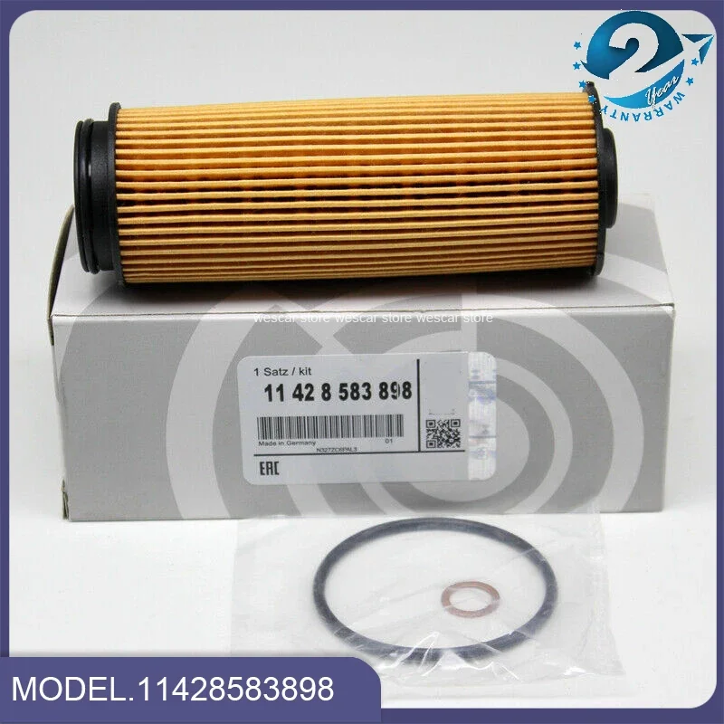 10PCS Engine Oil Filter 11428583898 For BMW X3 X4 X5 X6 X7 F20 F33 F23 E80 G31 G12 340i 440i 540i 740i M240i 3.0L 2015 2016-2018