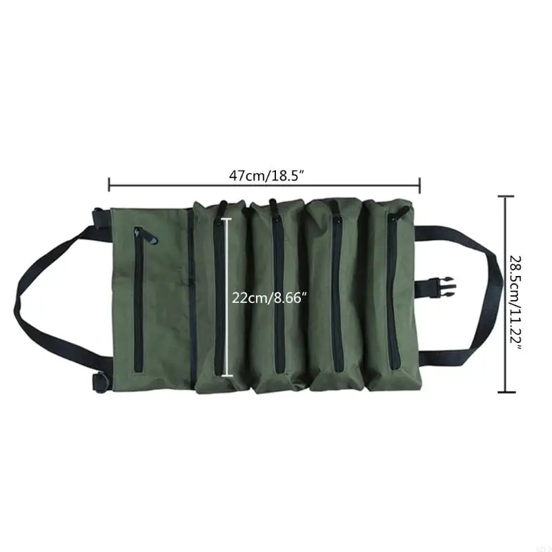 A2UD Tool Roll Back, раскатайте сумку для инструментов небольшая сумка для инструментов с съемными мешочками раскатываться