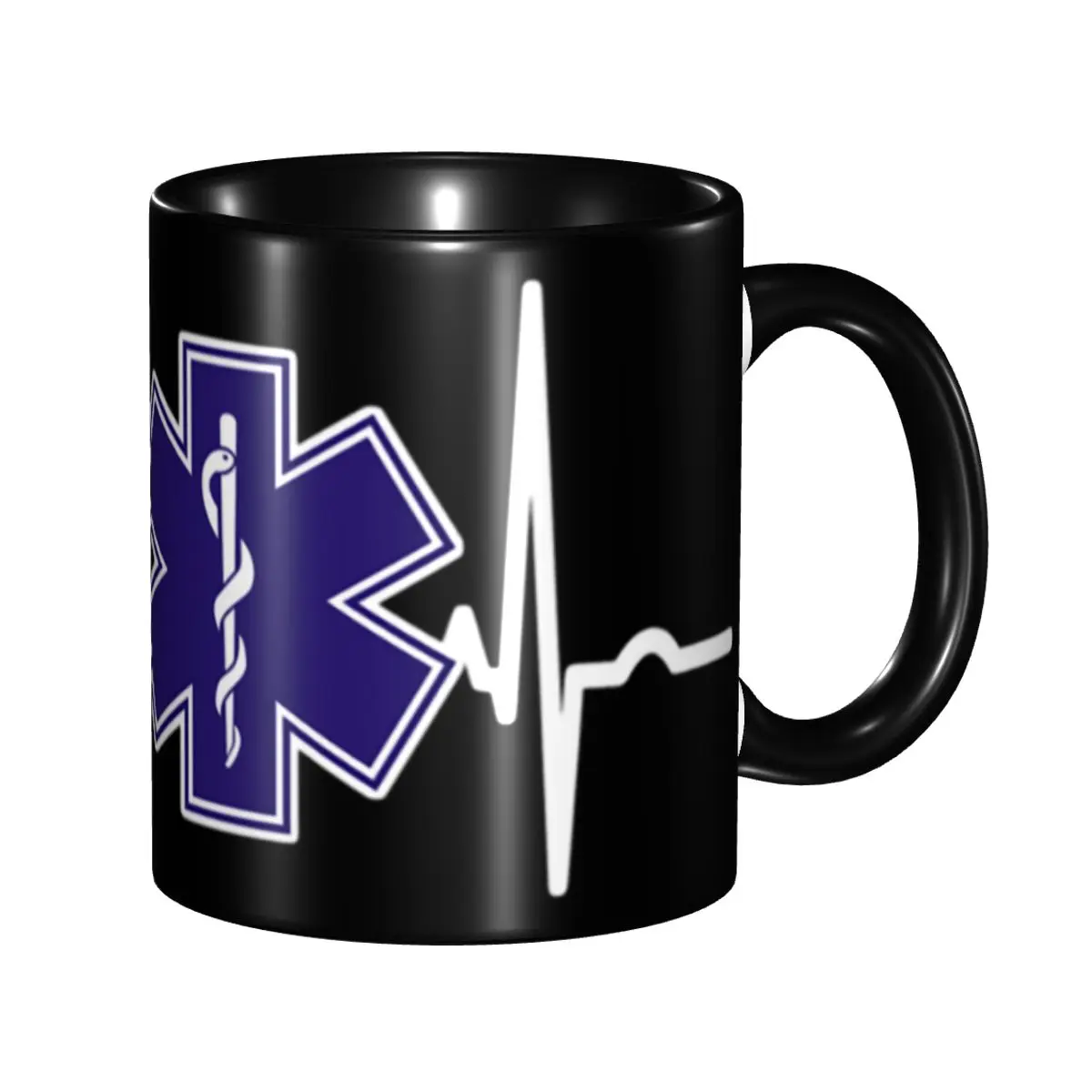 

Emt Star Of Life Paramedic Doctor Ambulance Coffee Mug DIY Customized Ceramic Milk Tea Mug