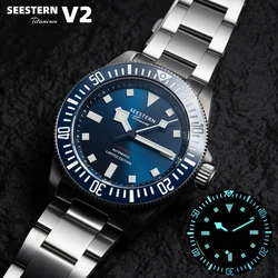 2023 SEESTERN Fashion Watch of Men Titanium Diving  Automatic Mechanical Wristwatch ST2130 Movement 20Bar Waterproof Super Lume