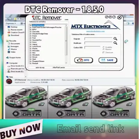 DTC 리무버 2025 KESS KTAG FGTECH OBD2 소프트웨어 MTX DTC 리무버 1.8.5.0 키젠+9 추가 ECU 튜닝 소프트웨어 포함 ECU 풀
