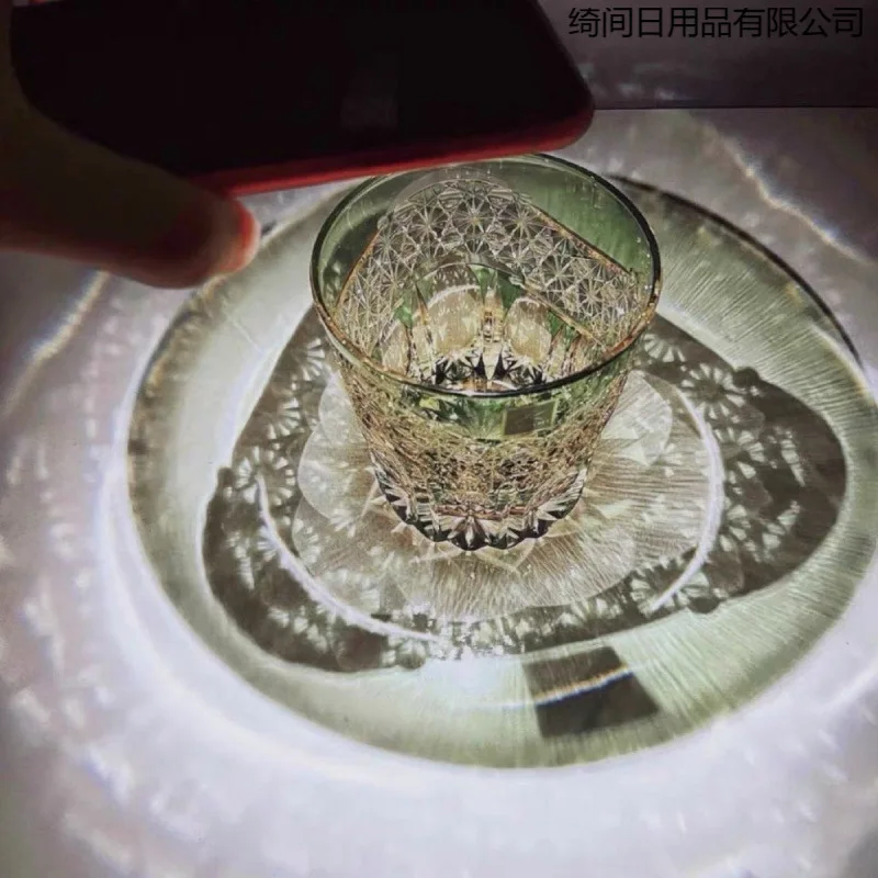 أكواب النبيذ الأجنبية المنحوتة يدويًا، والنظارات المنزلية وأكواب الويسكي عالية القيمة