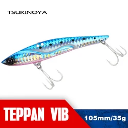 TSURINOYA Shore Metal Jig Vibration Sea Fishing Lure VECTOR 35g 105mm Sinking Hard Bait Model Saltwater Teppan VIB Seabass Baits