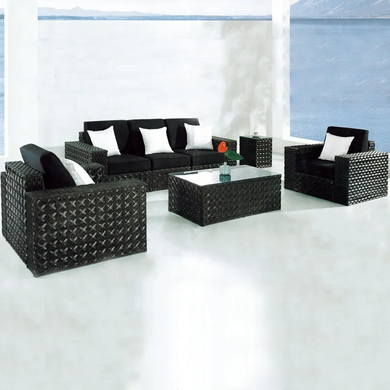 outdoor balcony garden terrace courtyard living room sun room imitation rattan weaving rattan art sofa chair