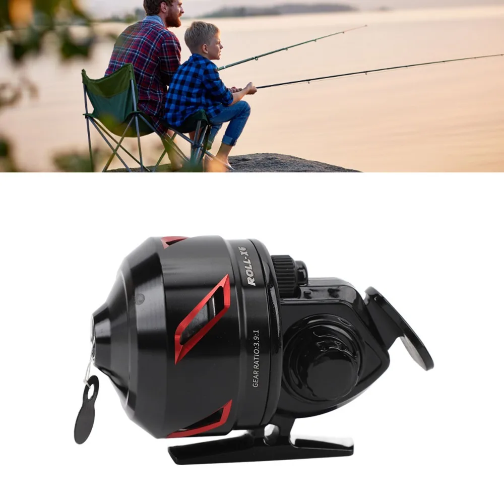 3.9:1 Gear Ratio Fishing Reel Left Right Retrieve 3+1 Bearing Closed Face Reel 3.75kg Brake Force High Speed Reel