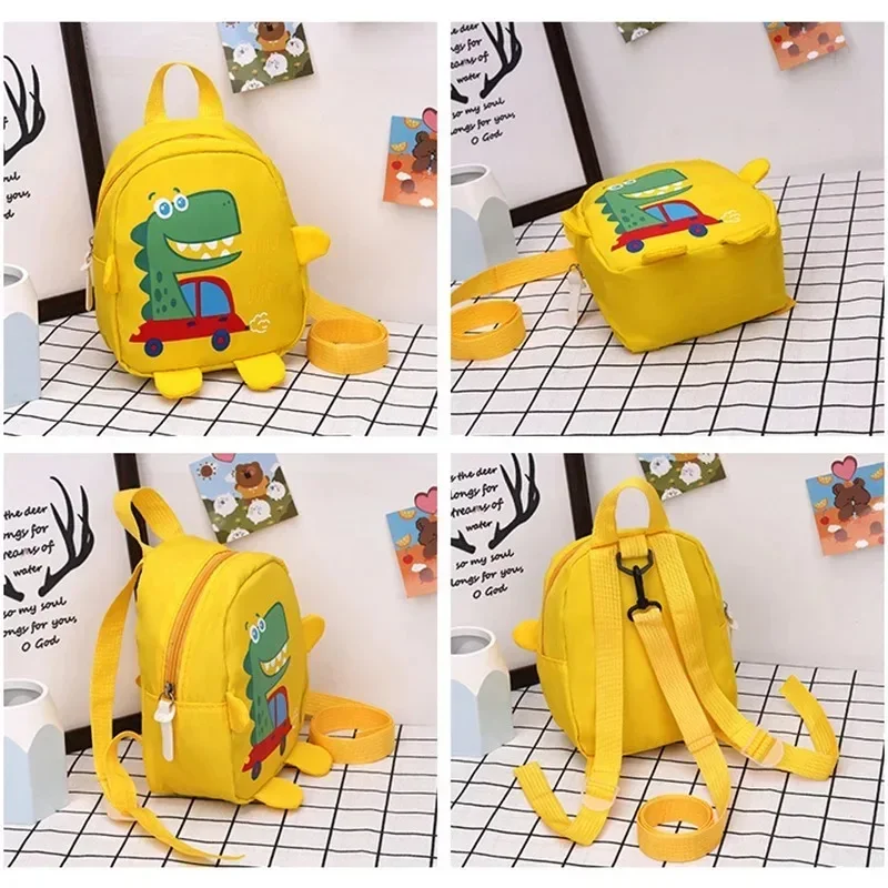 Cartoon Baby Harness Backpacks Cute Dinosaur Anti-lost School Bags Kindergarten Kids Girls Boys Schoolbag Toddler Rucksack