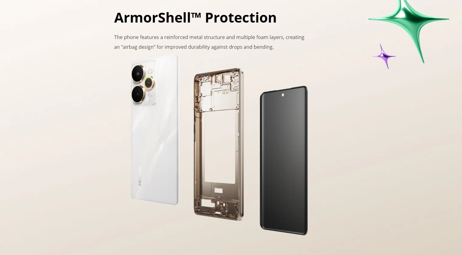 Globale Version realme 15 Pro 5G Smartphone Snapdragon 7 Gen 4 Chip 144 Hz HyperGlow 4D Curve+ Display Display 7000 mAh Akku – Detail 17
