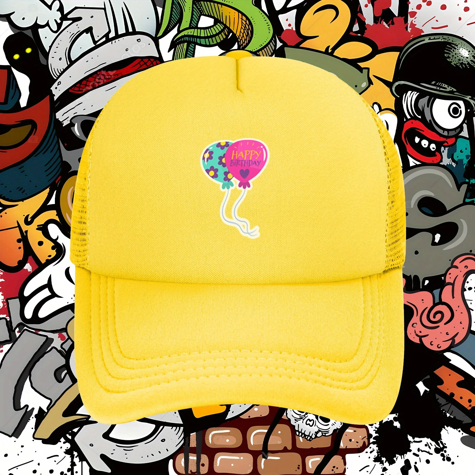 

Balloons Baseball Cap Hats Original All Seasons Unisex Customize Men Women Print
