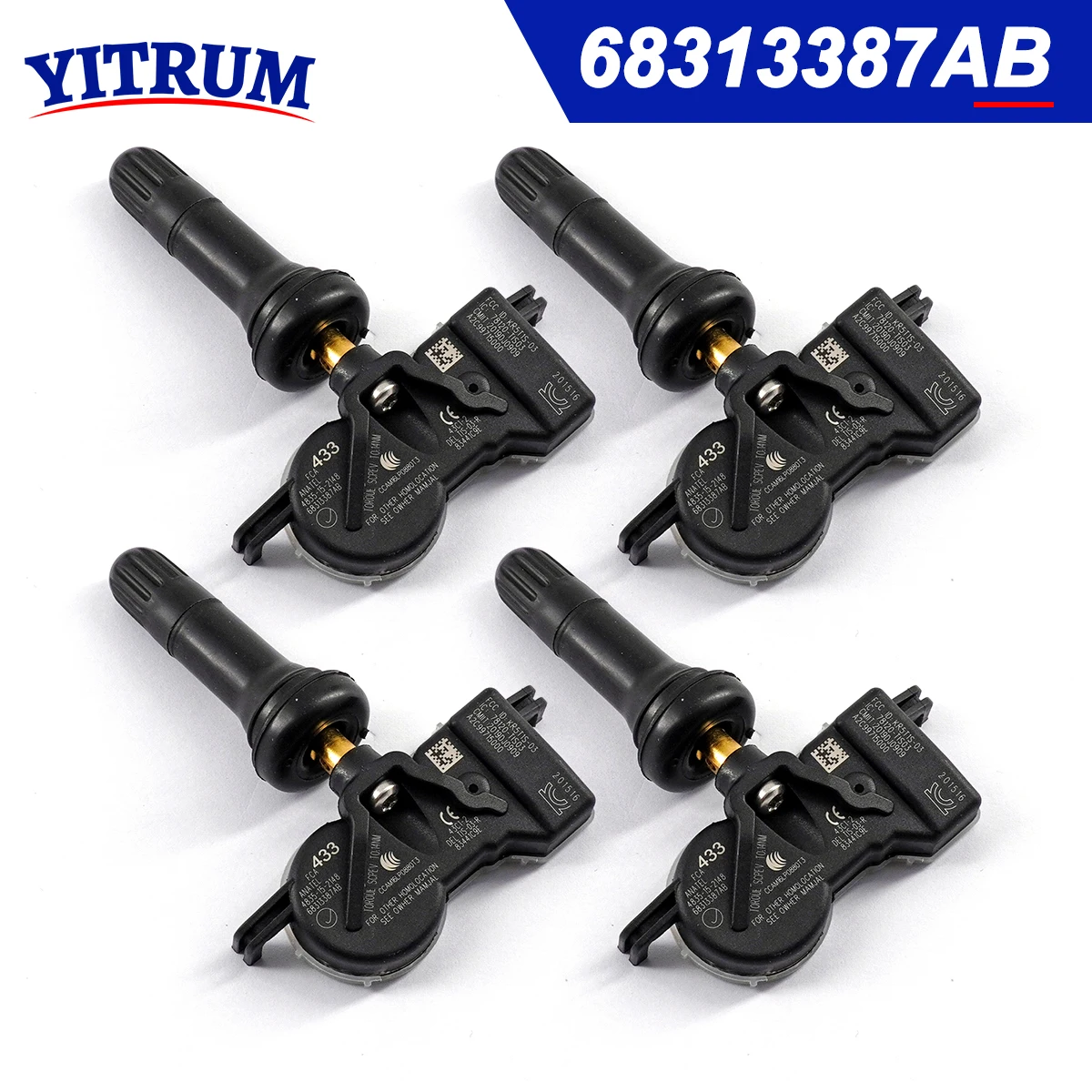 

68313387AB For Chrysler Pacifica 2016-2025 Jeep Compass Grand Wagoneer 2017-2024 Dodge Durango 2018-2023 Tire Pressure Sensor