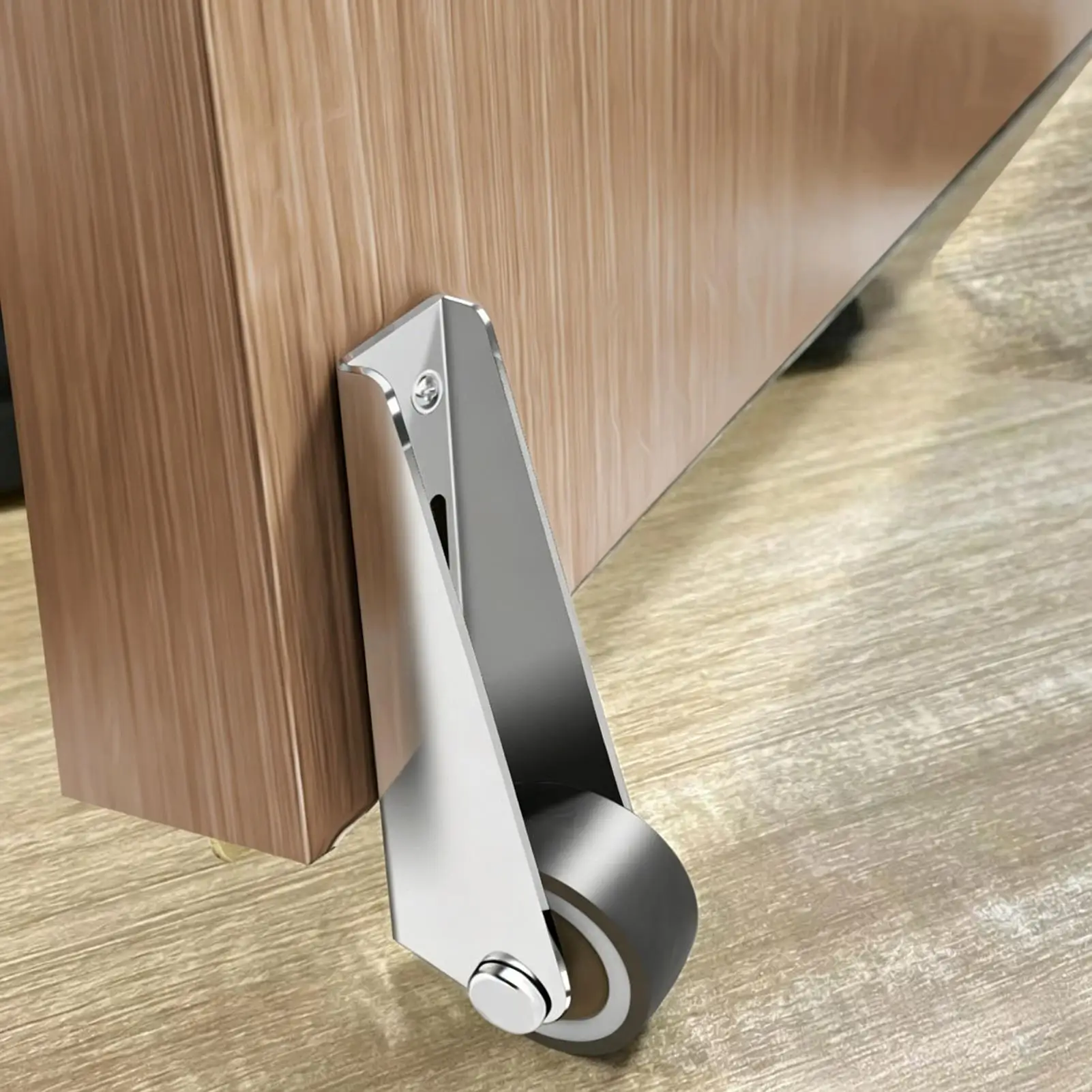 Doors Sinking Repair Caster Wheels Support Door Droop Pulley With Screws Silent Rubber Wheel Wooden Furniture Drawer Caster