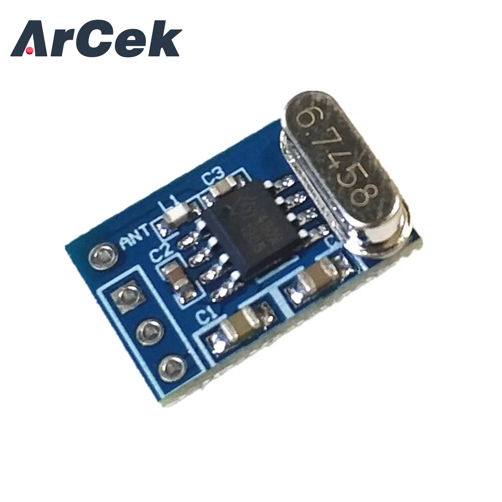 SYN480R 433MHz 433 Wireless Receiver Module 3.3 5.5V Wireless SYN480R ASK OOK Receiver Chip Diy Electronic PCB Board