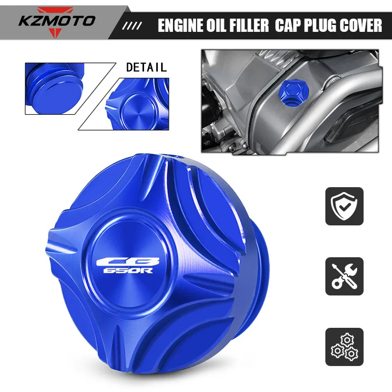 

M20*2.5 For CB650R CB650F cb650r cb650f Motorcycle Engine Oil Filler Cap Screw CNC Aluminum Oil Drain Plug Screw Cap Protection